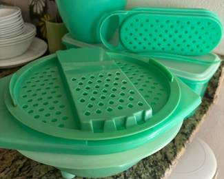 1970's Jadeite Green Tupperware