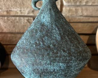 MARCELLO FANTONI RAYMOR ITALY PEBBLE GLAZE VASE MID CENTURY MODERNIST POTTERY