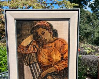 Original Billy Morrow Jackson Oil on Canvas