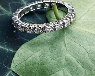 Platinum and Diamond Eternity Band