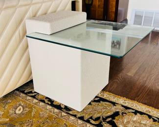Cantilever Glass Side Table