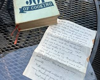 Joy of Cooking with a Signed Letter by Irma S. Rombauer