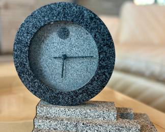 1980S ART DECO REVIVAL EMPIRE ART PRODUCTS MANTLE CLOCK