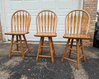 Set of three barstools
