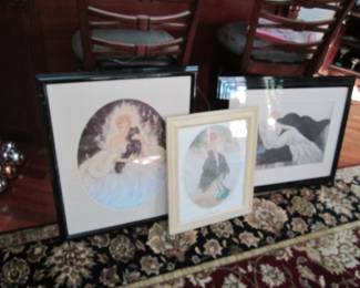 Louis Icart prints - some signed