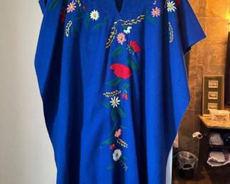 embroidered poncho