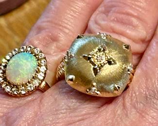 gold jewelry opal sold