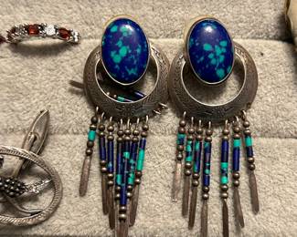 signed Zuni earrings