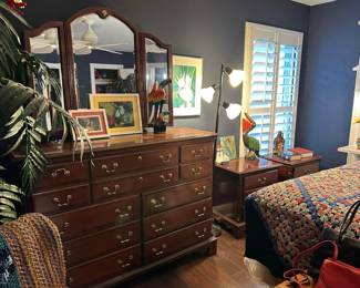large triple dresser with mirror (this is upstairs and will need heavy lifters to get it down!)