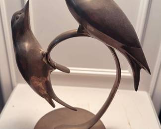 heavy MCM brass love birds