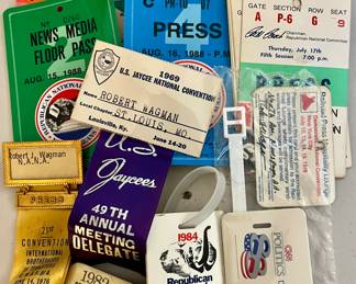 Press passes to presidential nominee national conventions