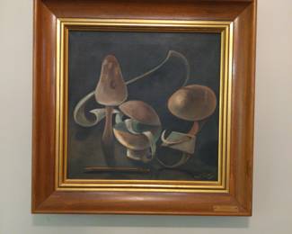 1965 Print Shapes Signed  Marj Teague