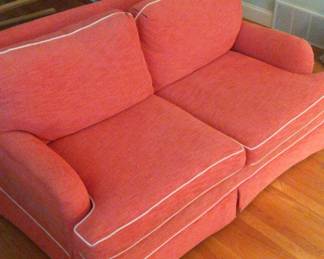 Dark Coral Loveseat