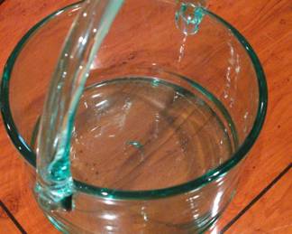 Glass BowlBucket With Handle