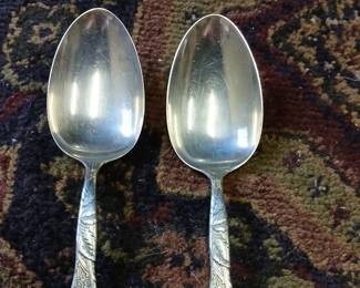 2 Sterling Serving Spoons