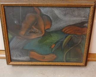 1962 Print Vintage Frame