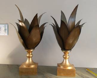 Chelsea Home Set Of 2 Yucca Plant Statues