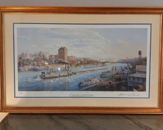 Charleston Sternwheel Print Dedicated To Captain Harry White
