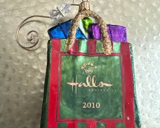Halls Dept Store in Kansas City Glass Ornament