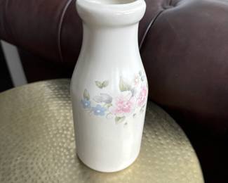 Pfaltzgraff Tea Rose Milk Bottle