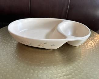 Tea Rose Chips and Dip Dish, Qty 2
