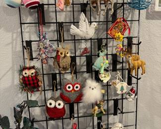 Various Owl Ornaments