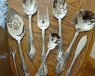 Matching assorted serving pieces