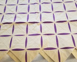 Cathedral window quilt.