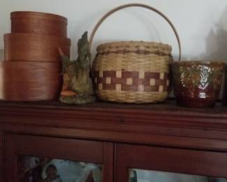 Den, top of 4 door bookcase