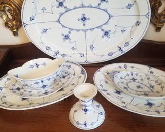 19", 15", 13" Royal Copenhagen oval platters.
