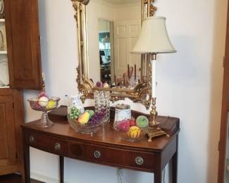Dining room, Mahogany writing desk.