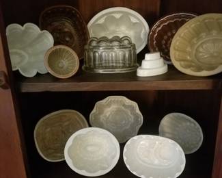 An unusual collection of antique molds.