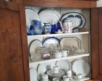 Lovely East Tennessee walnut corner cabinet with blind doors.