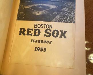 Large 1950s Vintage Baseball Scrapbook Red Sox