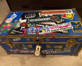 Vintage Trunk w/nostalgia stickers
