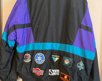 Vintage Ski Jacket w/patches