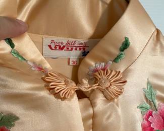 Vintage Hand embroidered silk kimonos