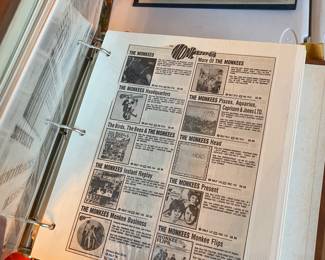 Monkees Memorabilia Scrapbook