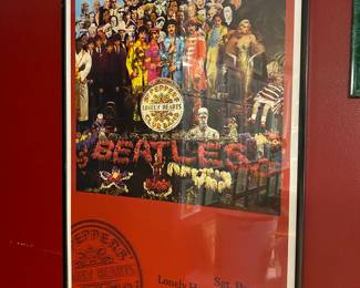 Vintage Beetles Sgt Pepper Framed Poster