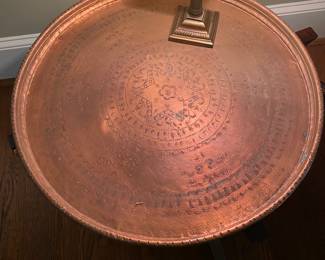 Embossed Copper Table
