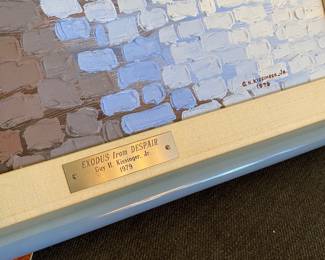 Exodus From Despair Original Oil Painting