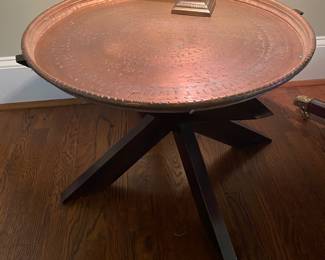 Embossed Copper Table