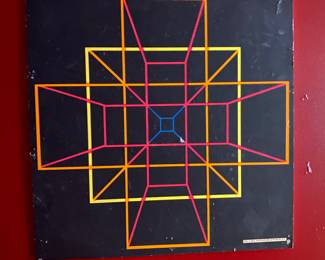 1967 Blacklight Poster The Third Eye by Artist Roberta Bell