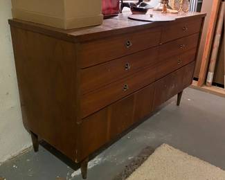 Vintage Bassett Walnut Dresser