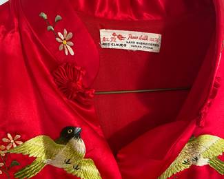 Vintage Hand embroidered silk kimonos