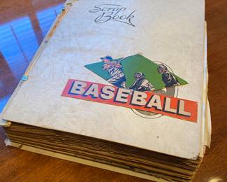 Large 1950s Vintage Baseball Scrapbook