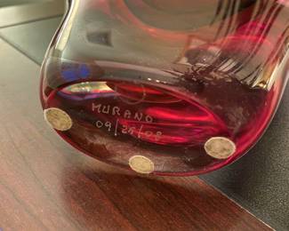 Murano Art Glass Vase 09/25/08