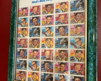 Framed Stamp Collection