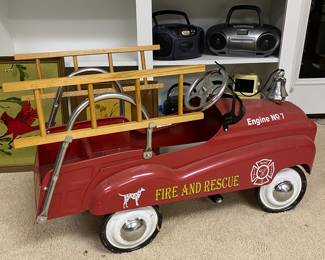 Adorable Firetruck Pedal Car