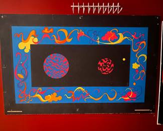 1967 Blacklight Poster 'Window to the Universe' The Third Eye by Artist Roberta Bell